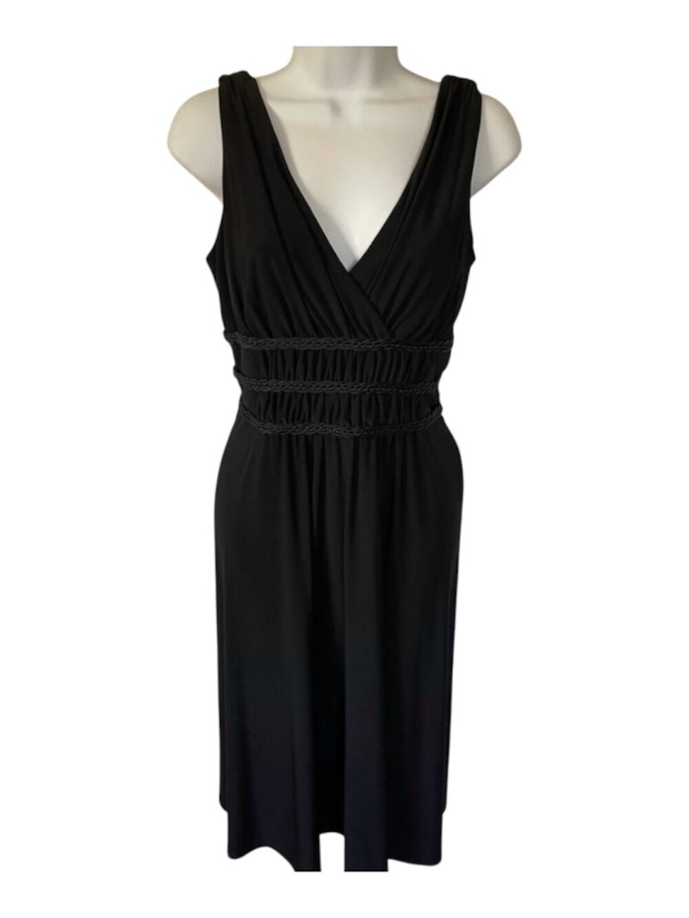 Anne Klein Black Dress LBD Size 12